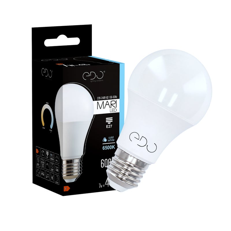 Żarówka Edo Mari LED E27 7W 6500K zimna CW 600lm EDO777586