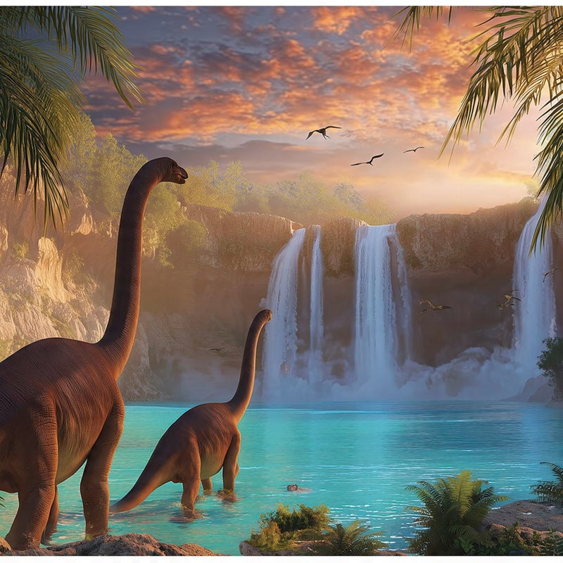 FOTOTAPETA DLA DZIECI CHŁOPCA DINOZAURY TAPETA DO POKOJU DZIECKA 300x210