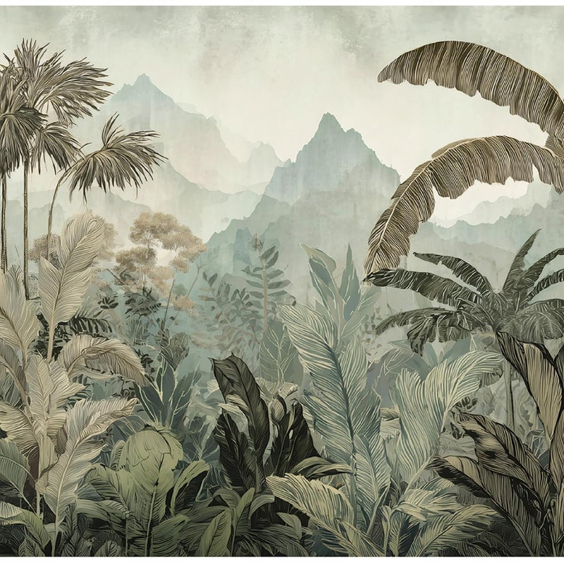 FOTOTAPETA DŻUNGLA LAS TROPIKALNY 3D NA ŚCIANĘ SYPIALNIA SALON 400x280