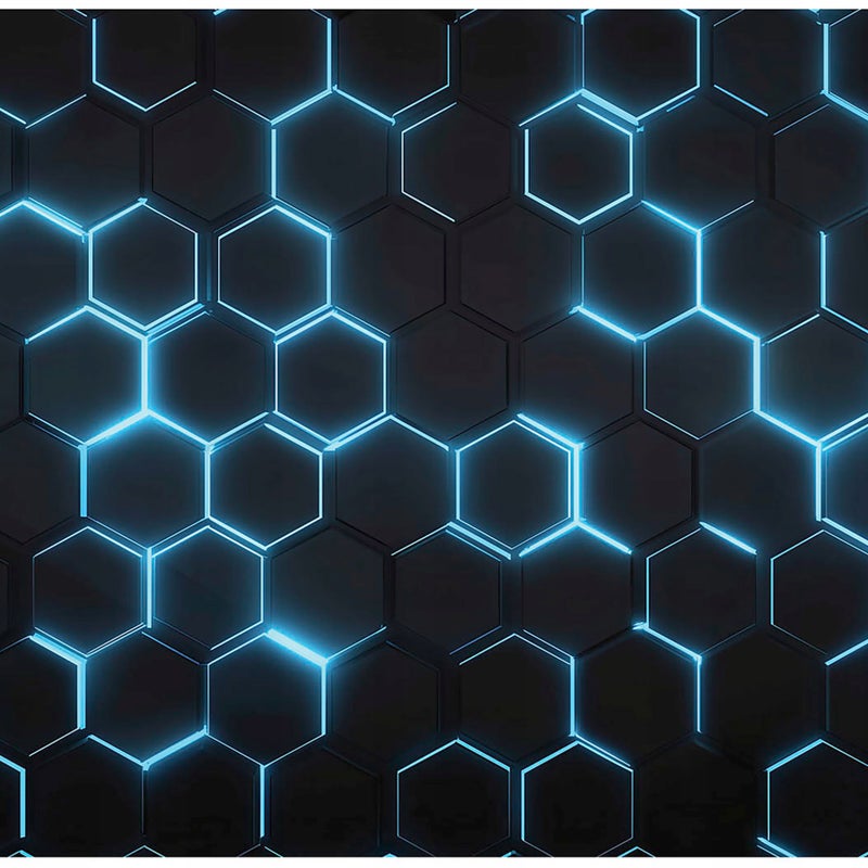 FOTOTAPETA DLA CHŁOPCA HEKSAGONY 3D GAMING TAPETA DO POKOJU DZIECI 300x210