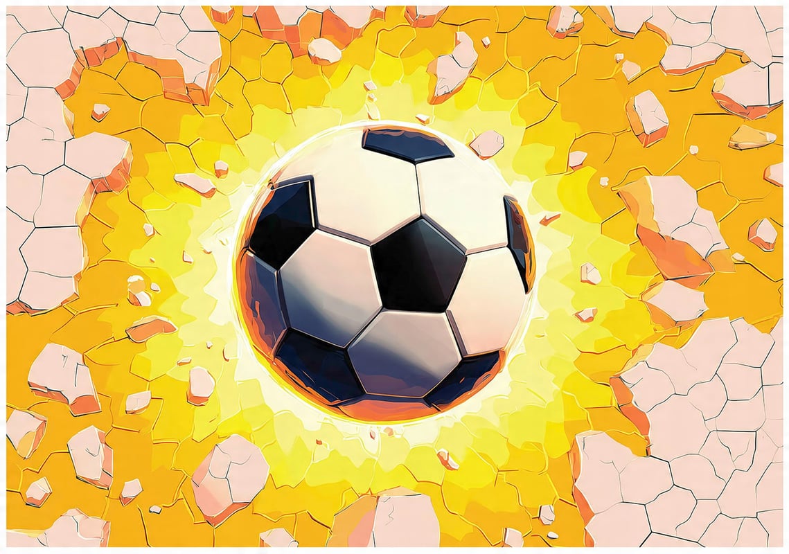 FOTOTAPETA DLA DZIECI CHŁOPCA PIŁKA 3D TAPETA DO POKOJU DZIECIĘCEGO 350x250