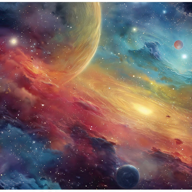 FOTOTAPETA DLA DZIECI KOSMOS PLANETY TAPETA DO POKOJU DZIECIĘCEGO 400x280