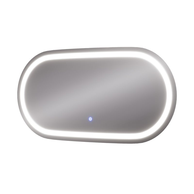 Vicco Lustro łazienkowe Miral, Szkło, 100 x 2.8 cm z przednim oświetleniem