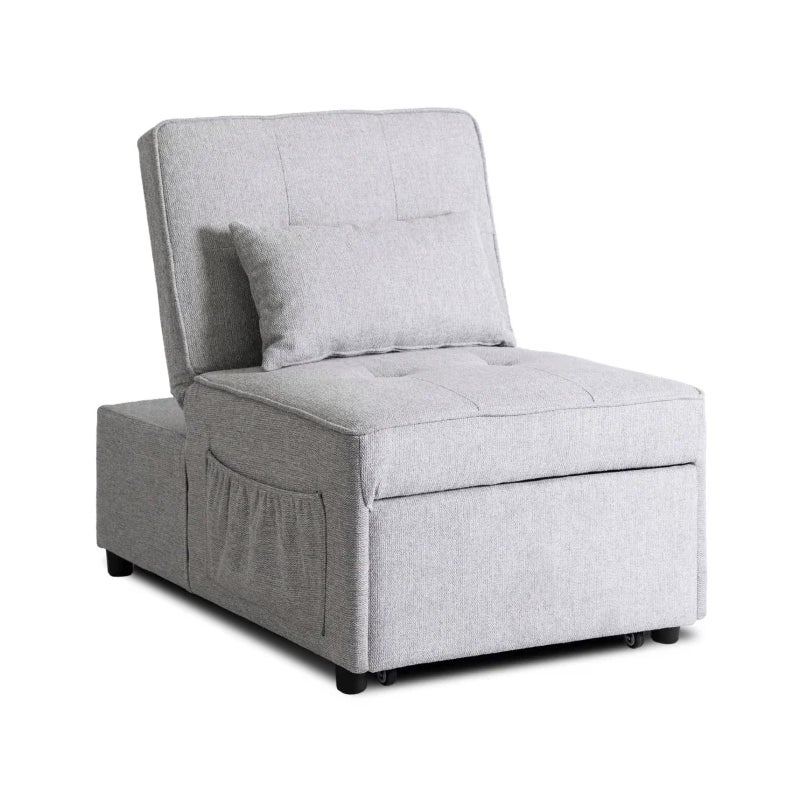 Amerykanka Fotel Rozkładany Leżanka Wypoczynkowy Do Salonu IBERIS Popiel