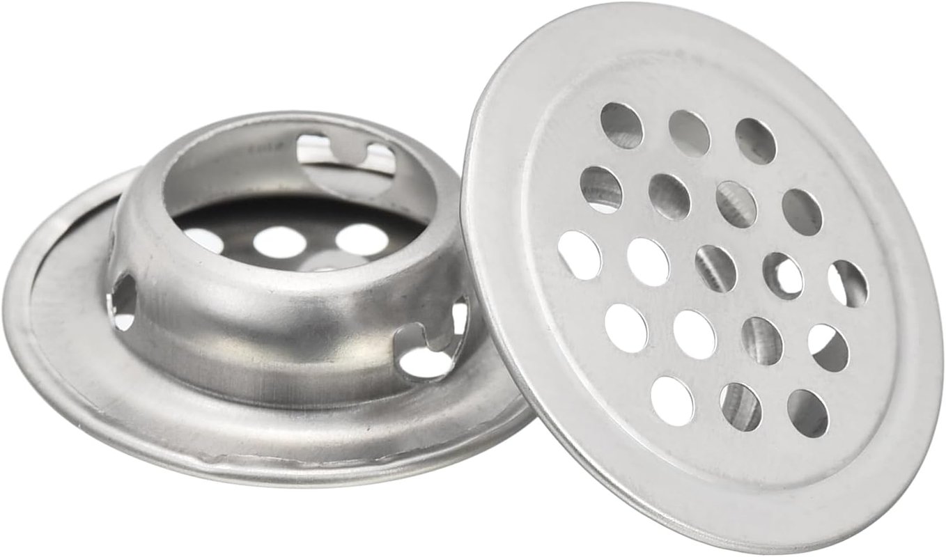20 szt. kratek wentylacyjnych ze stali nierdzewnej, otwór wentylacyjny do szafki, kratka wylotowa powietrza (19 mm)