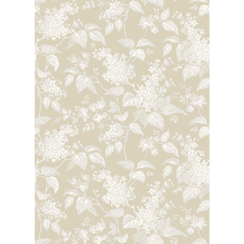 Tapeta kwiaty beżowymIszarym - 53 cm x 10.05 m - BORASTAPETER