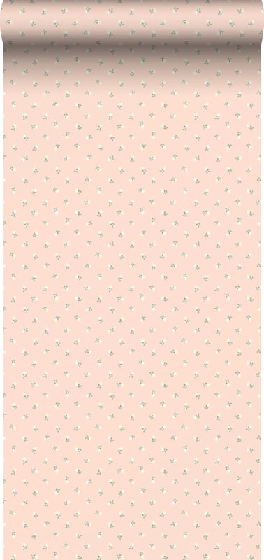 Tapeta kwiaty różowym - 53 cm x 10.05 m - BORASTAPETER