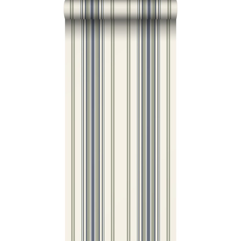 Tapeta paski beżowymIniebieskim - 50 x 900 cm - SANDERS & SANDERS