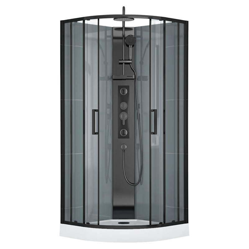 Kabina prysznicowa z hydromasażem Wega 90 BLACK KERRA