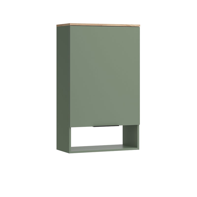 Vicco Półka ścienna Wido, Zielony, 60 x 100 cm z drzwiami