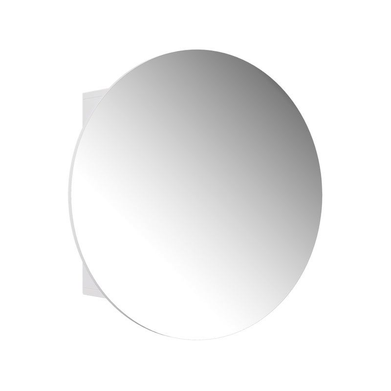 Vicco Szafka z lustrem w łazience Loki, Biały, 70 x 70 cm z 2 przegrodami