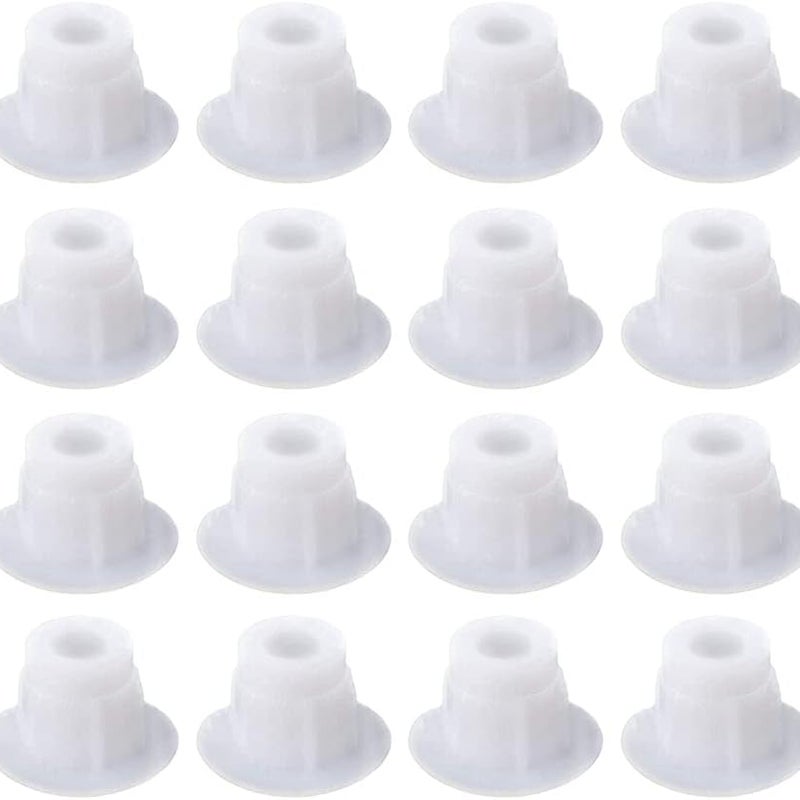Zaślepki do otworów meblowych 100 sztuk 5 mm, zaślepki do przykręcania plastikowej zaślepki, biała pokrywka
