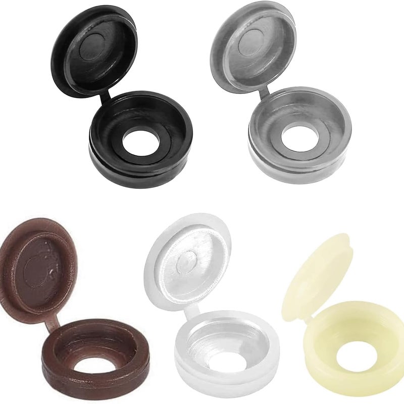 100 sztuk plastikowych zaślepek na śruby, osłon na nakrętki, zaślepek na śruby, poprawiają wygląd i chronią śruby, 5 kolorów