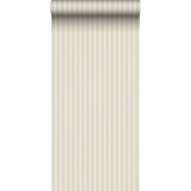 Tapeta paski jasny brąz - 53 cm x 10.05 m - BORASTAPETER