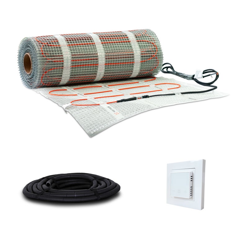 Zestaw mata grzejna HORNISSE 1,5m2 225W 3x0,5m z termostatem