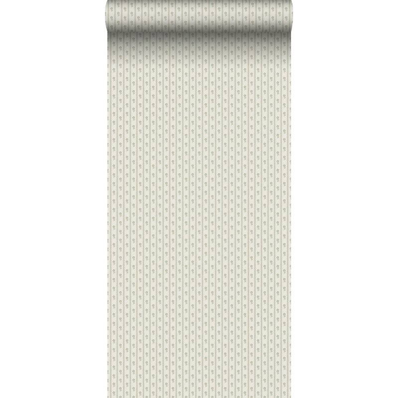 Tapeta kwiaty niebieskoszarym - 53 cm x 10.05 m - BORASTAPETER