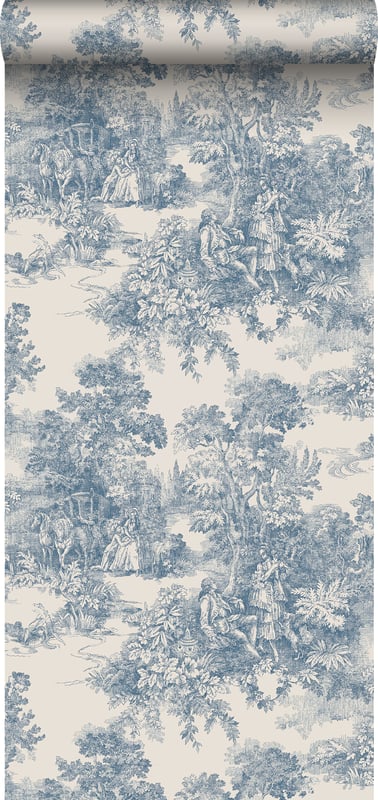 Tapeta Natura niebieskim - 53 cm x 10.05 m - BORASTAPETER