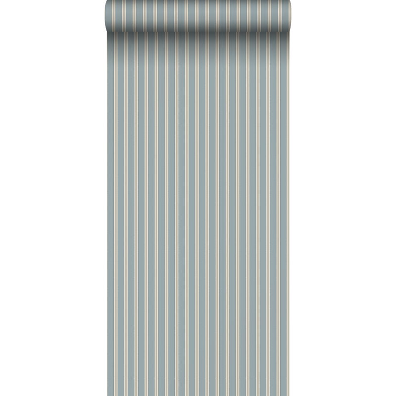 Tapeta paski niebieskim - 53 cm x 10.05 m - BORASTAPETER