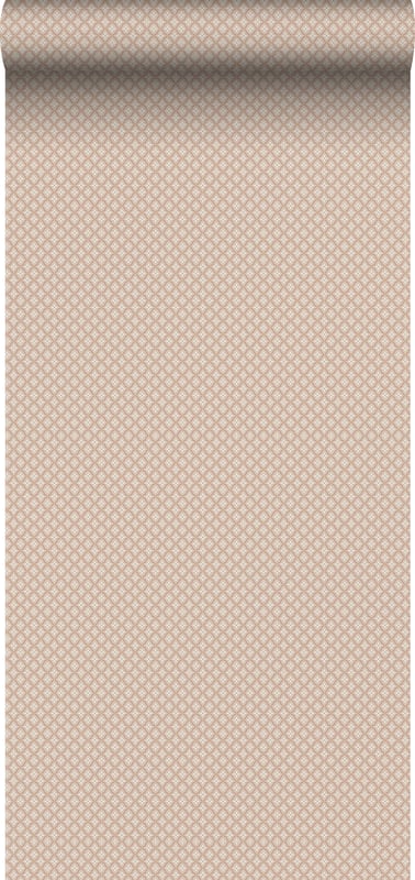 Tapeta zabytkowe kwiaty terakota - 53 cm x 10.05 m - BORASTAPETER
