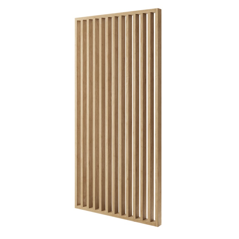 Ścianka działowa z lameli gotowy zestaw LAMELE3D - Dąb Natura - Szer. 91cm