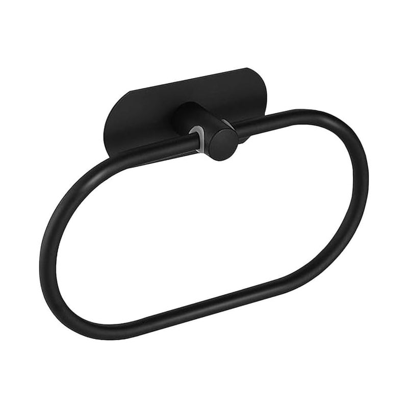 Samoprzylepny uchwyt na ręczniki ze stali nierdzewnej do łazienki, nierdzewny, montowany na ścianie, ze stali nierdzewnej SUS 304, matowy czarny