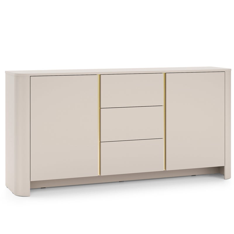 Komoda Cashmere, 168 x 39 x 84 cm Nowoczesny mebel o zaokrąglonych krawędziach