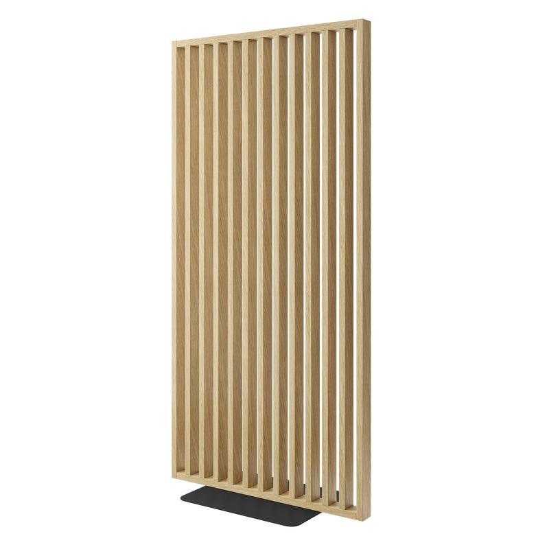 Ścianka działowa z podstawą - gotowy zestaw - LAMELE3D dąb europejski CPL standardowe