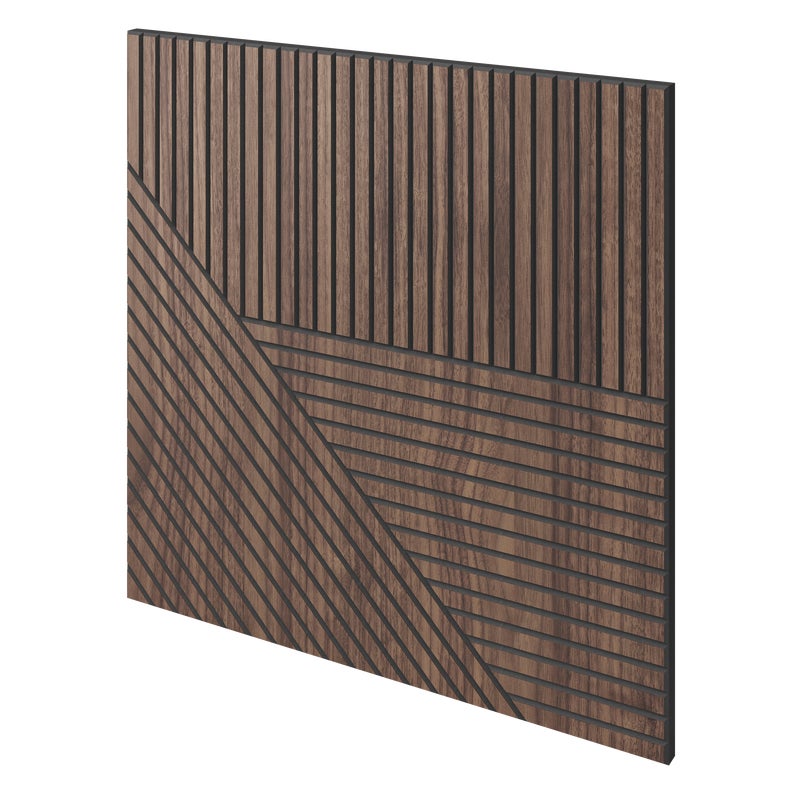 Panel frezowany fornir orzech amerykański LAMELE3D - Toledo