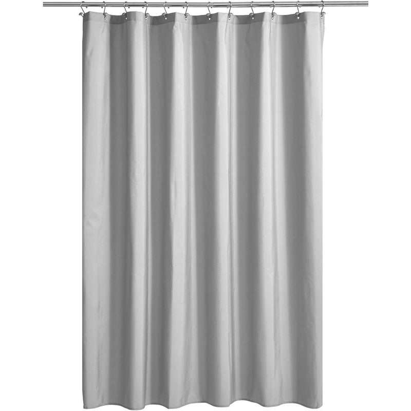 Szara zasłona prysznicowa, wysokiej jakości PEVA, lekka, szara (180 cm x 200 cm)
