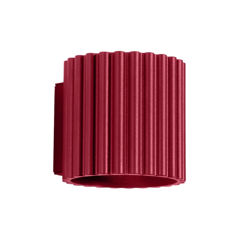 Kinkiet nowoczesny AURA burgundowy 1xG9x10W wym: 10x10x12 cm IP20 Sollux Lighting