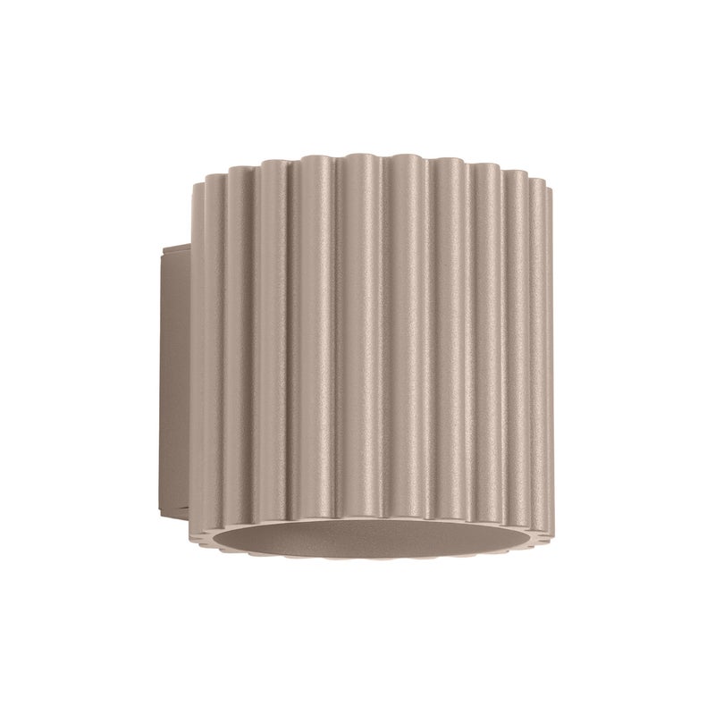 Kinkiet nowoczesny AURA taupe 1xG9x10W wym: 10x10x12 cm IP20 Sollux Lighting