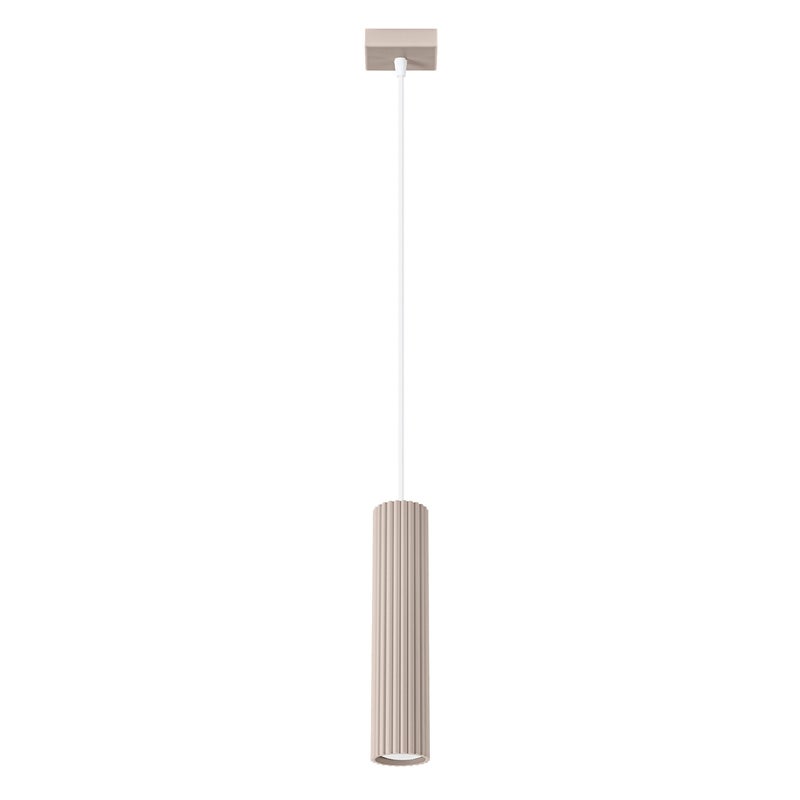 Lampa wisząca KARBON taupe 1 x GU10 x 10W wym: 118 x 8 x 8 cm Sollux Lighting