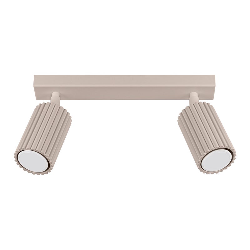 Reflektor sufitowy Spot KARBON taupe 2xGU10x10W wym: 16,5 x 30 x 6,5 cm IP20 Sollux Lighting