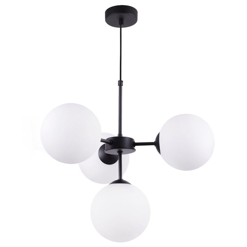 Lampa sufitowa wisząca Imperia modern 4xE14 abażur kula biała Light Home LH