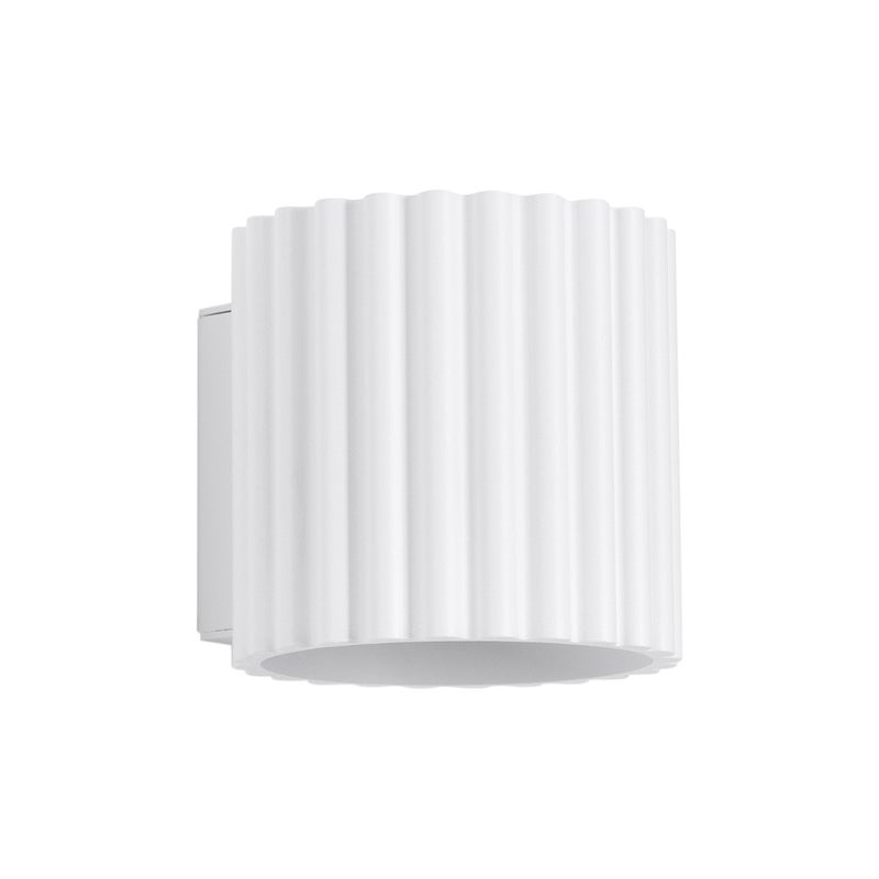 Kinkiet nowoczesny AURA biały 1xG9x10W wym: 10x10x12 cm IP20 Sollux Lighting