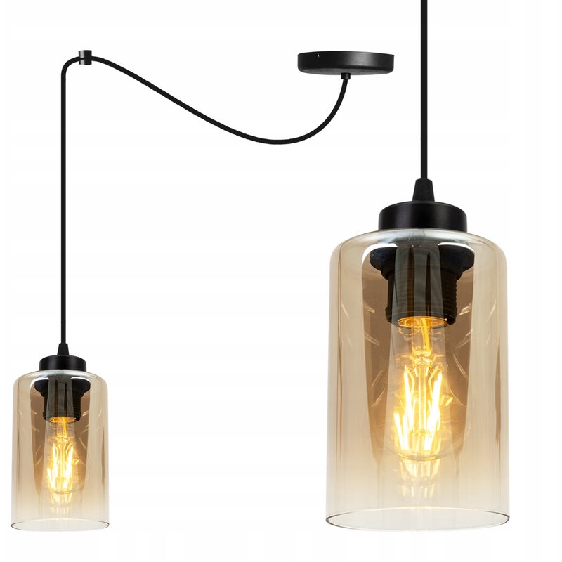 Lampa sufitowa wisząca Spider Hella elegance 1xE27 abażur miedziany Light Home LH
