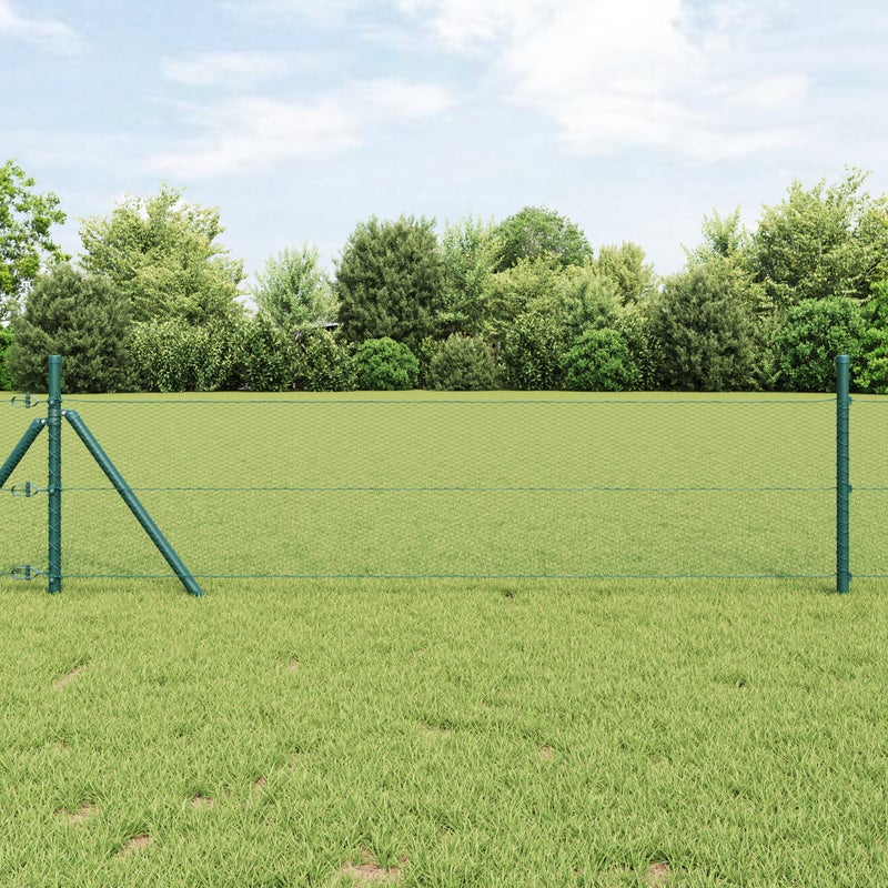 Ogrodzenie heksagonalne Zielony 1 x 10 m PVC vidaXL