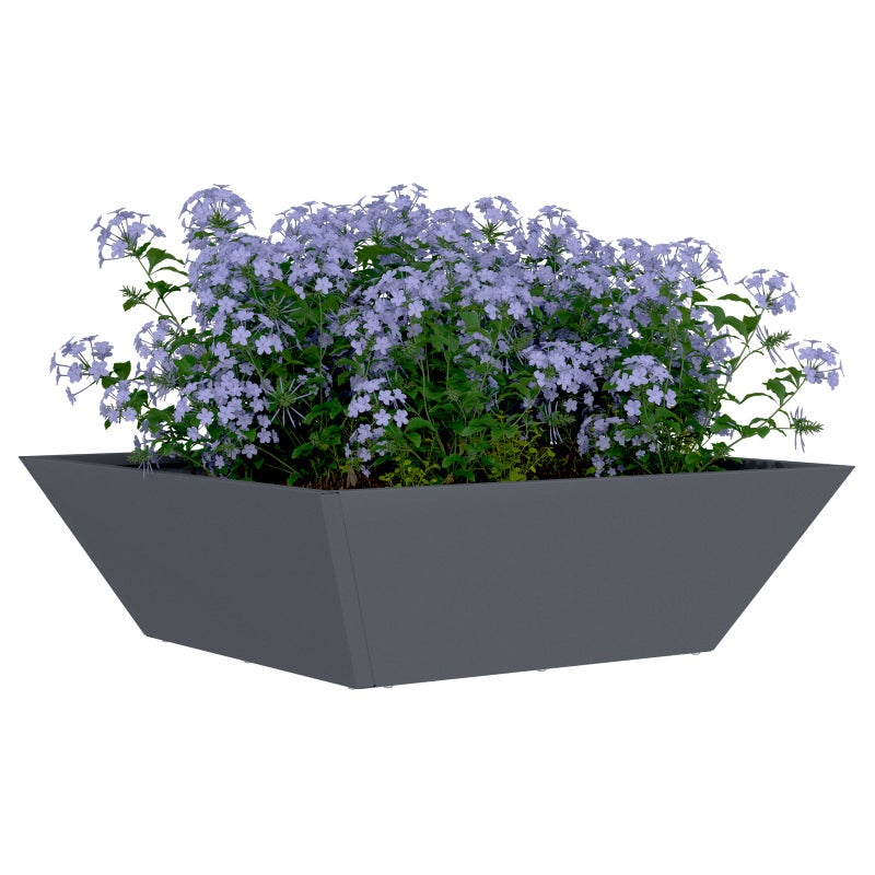vidaXL Doniczka ogrodowa 5 pcs Antracyt 50 x 50 x 15 cm
