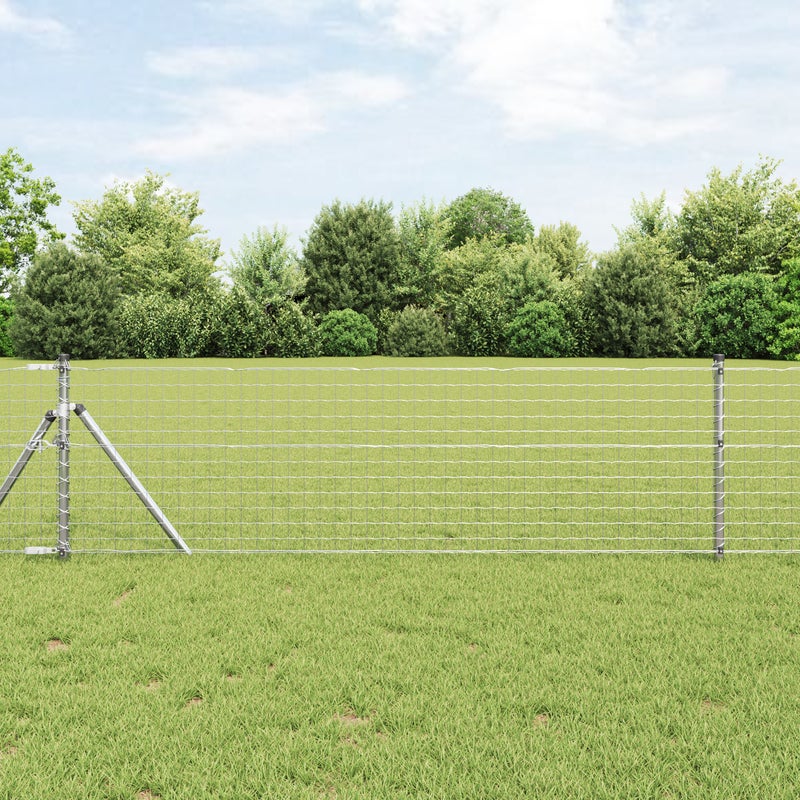 Słupek ogrodzeniowy. 26 pcs Szary 3,2 x 3,2 x 100 cm vidaXL