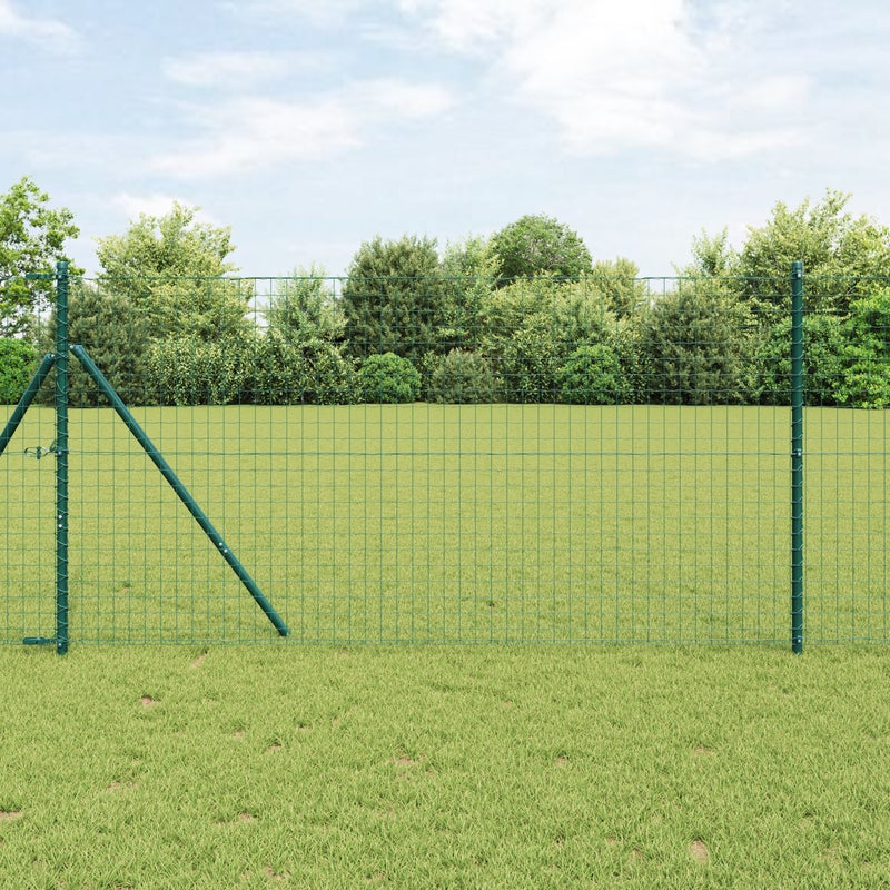 Słupek ogrodzeniowy. 26 pcs Zielony 3,2 x 3,2 x 150 cm vidaXL
