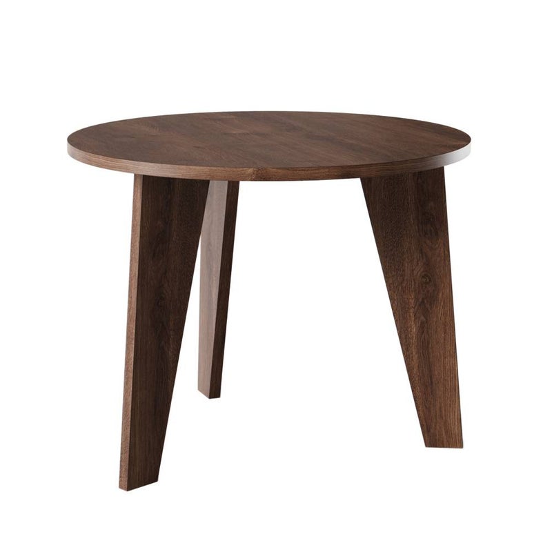 KOLM Stół okrągły ROSE Ø90 cm do kuchni, salonu, jadalni Dąb Czekoladowy