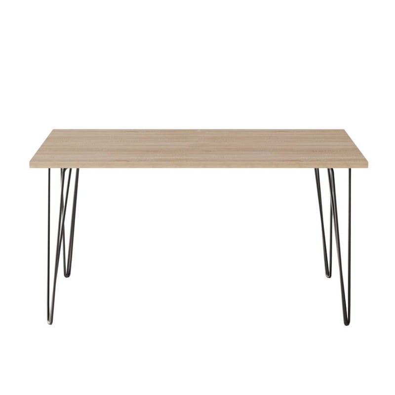 KOLM Stół FISK 138 x 80 cm do kuchni, salonu, jadalni Dąb Sonoma