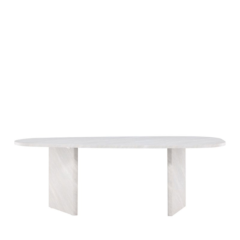 Grönvik stół do jadalni owalny 100x220 cm biały.