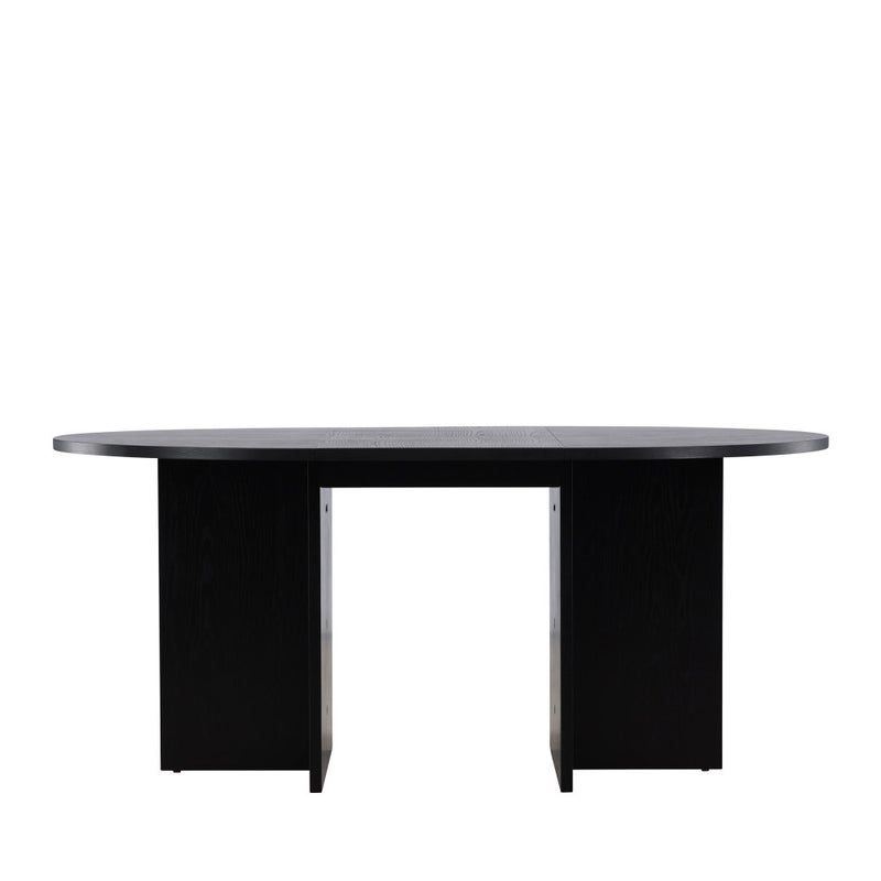 Strada stół do jadalni Ø120cm. Z wysuwanym blatem czarny.