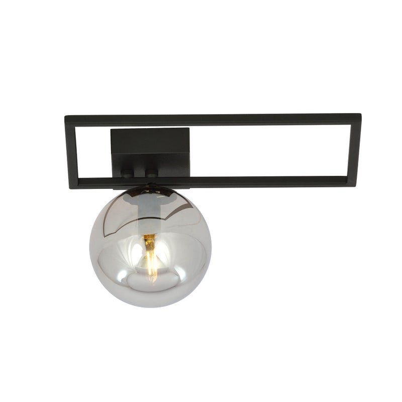 Lampa sufitowa Imago czarno-grafitowa 1xE14x10W wym: 21 x 30 cm metal Emibig