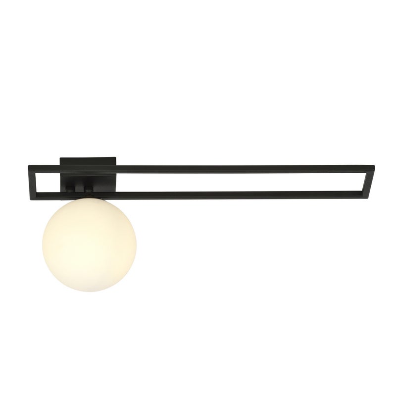 Lampa wisząca Imago biało-czarna 1xE14x10W wym: 21 x 50 cm metal Emibig