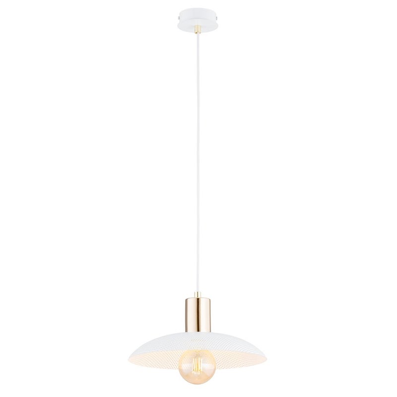 Lampa wisząca Spirit biało-złota 1xE27x15W wym: 100 x 30 x 30 cm metal Emibig