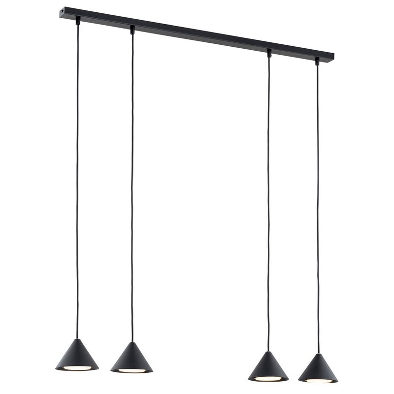 Lampa wisząca Elit czarna 4xGX53x12W wym: 100 x 90 x 12 cm metal Emibig
