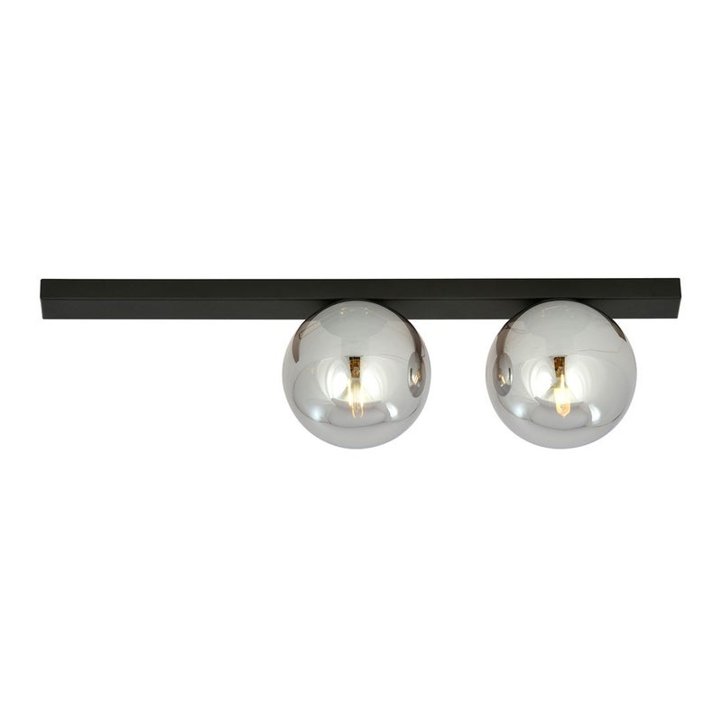 Lampa sufitowa Fit czarno-grafitowa 2xE14x10W wym: 17 x 60 cm metal Emibig