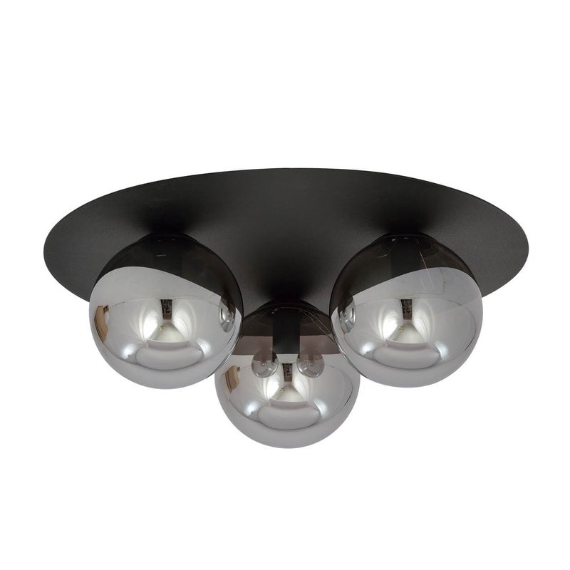 Lampa sufitowa Solar czarno-grafitowa 3xE14x10W wym: 19 x 43 cm metal Emibig